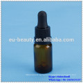 amber bottle dropper with 18/410 balck tamper evident dropper